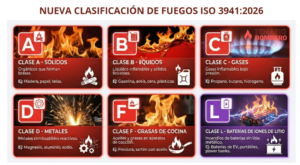 Nueva Clasificación de Tipos de Fuego ISO 3941:2026